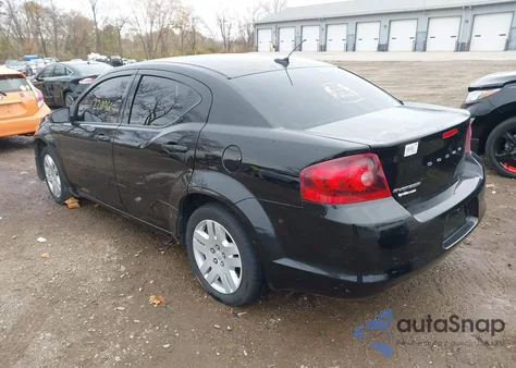2014 Dodge Avenger Se из США, поврежденный, VIN 1C3CDZAB5EN103080
